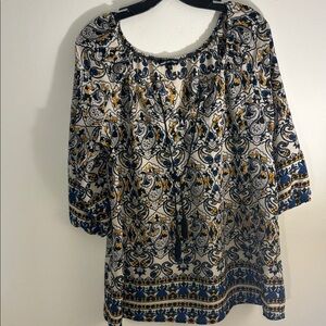 Women’s Unique Spectrum Paisley Top Sz L
